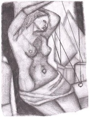 Lempicka study - Blue hour II