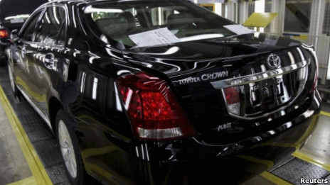 丰田天津工厂生产的皇冠汽车（23/03/2012）