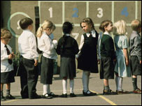 儿童排队