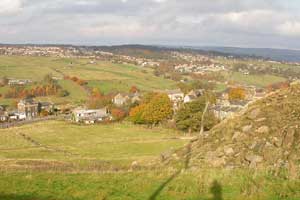 The view over the moors near Haworth