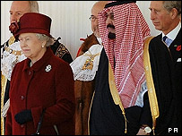 ملک عبدالله و ملکه الیزابت