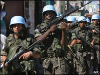 Soldados brasileiros no Haiti