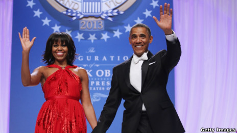 美國總統奧巴馬及第一夫人米歇爾·奧巴馬