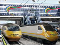 Trains will serve the Olympic park