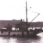 Minensuch 32. A converted fishing boot used as a minesweeper