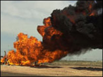 इराक़ में तेल ठिकाने पर हमला