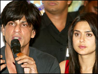 شاہ رخ خان اور پریتی 