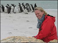 Sally with penguins!