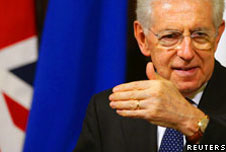 Italian Prime Minsiter Mario Monti