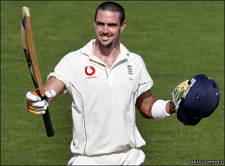 Pietersen's celebration was rather subdued