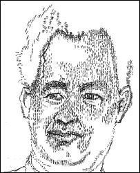 Retrato de Tom Hanks, por Keira Rathbone. Foto: Cortesia Keira Rathobone