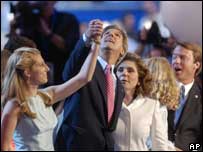 John Kerry durante convenção democrata