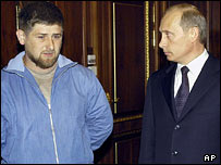 Рамзан Кадиров та Владімір Путін