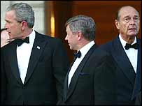 राष्ट्रपति बुश और राष्ट्रपति शिराक