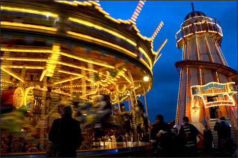 Carousel and Helter Skelter (c) Gareth Chell