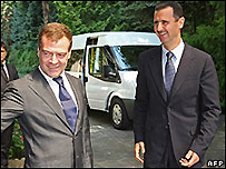 مدودف و بشار اسد