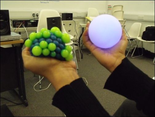 Examples of how the “smart-pets” might communicate with users through touch and light