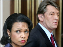 Райс і Ющенко