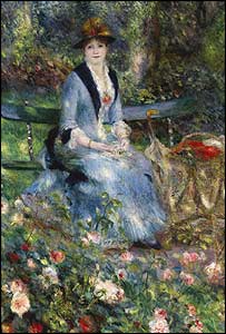 Bức Trong vườn hồng của Renoir