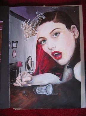 Woman in dolls house