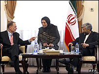 جلیلی و سولانا در مذاکرات تهران