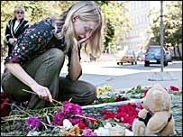 Beslan kurbanlarını anma töreni