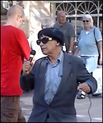 Norwich Puppet Man as Elvis