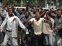 Protesty v Addis Abebě