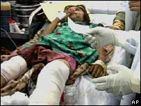 इराक़ धमाके में घायल 