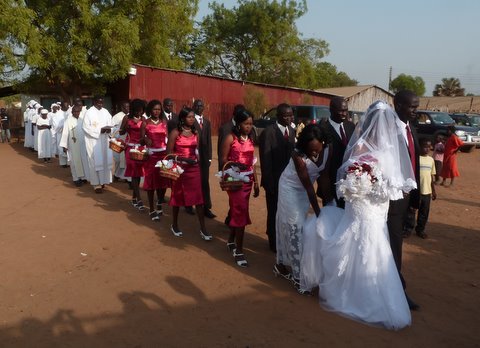 Here comes the bride