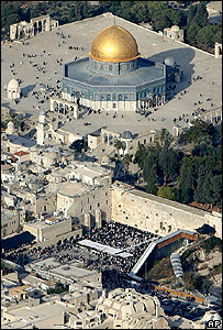 نمایی از محوطه مسجد الاقصی/کوه معبد