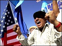 ABD'de göçmenlerin gösterisi