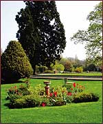 The gardens at Bletchley Park