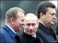 Кучма, Путін на параді у Києві