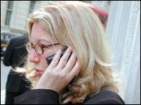 Woman talking on a mobile phone