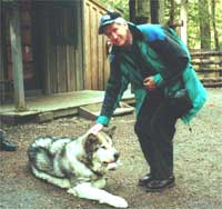 Yr awdur a'r Malemute