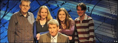 Contestants on University Challenge