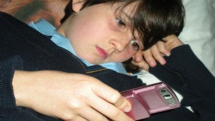 child on mobile phone