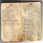 Copy of my Grandads personal notes, showing the list of 1st Troop Crew names, including his CO Captain Holland. Copy of my Grandads personal notes, showing the list of 1st Troop Crew names, including his CO Captain Holland.