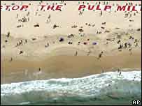 Pulp mill protest in Sydney in October