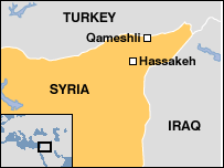 Hartë e Sirisë në gjuhën angleze