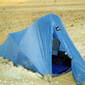 Camping on the evening of Wednesday the 30th of December, 1992 - between Ghardia and El Golea. It was so cold here that Adrian's water froze overnight
