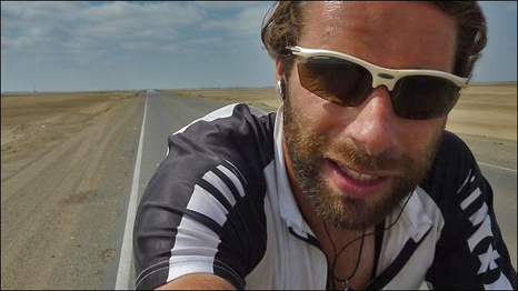 Mark Beaumont on the road in Peru