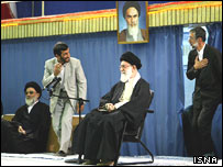 حداد عادل، آیت الله خامنه ای، احمدی نژاد