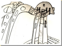 Plan of an asbestos memorial sculpture.
