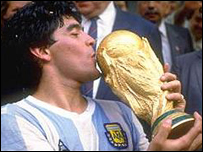 Maradona liderou a Argentina naquele ano