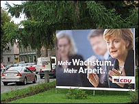 Angela Merkel'in seçim afişleri