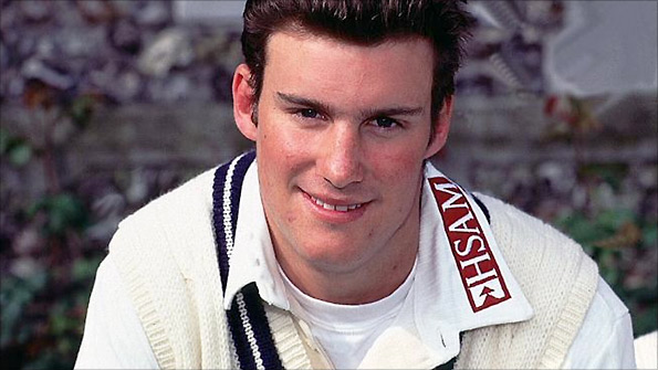 A young Andrew Strauss at Middlesex in 1998