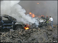 Hariri'ye düzenlenen saldırı ardından olay yeri