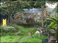 The garden of the Coventry Peace House